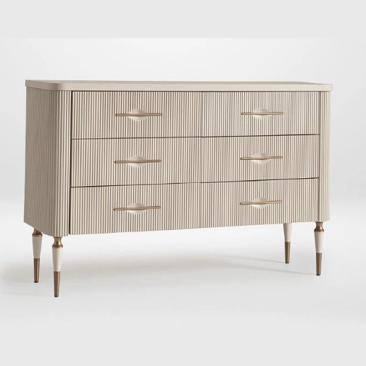 GB - ECRUE DRESSER & MIRROR