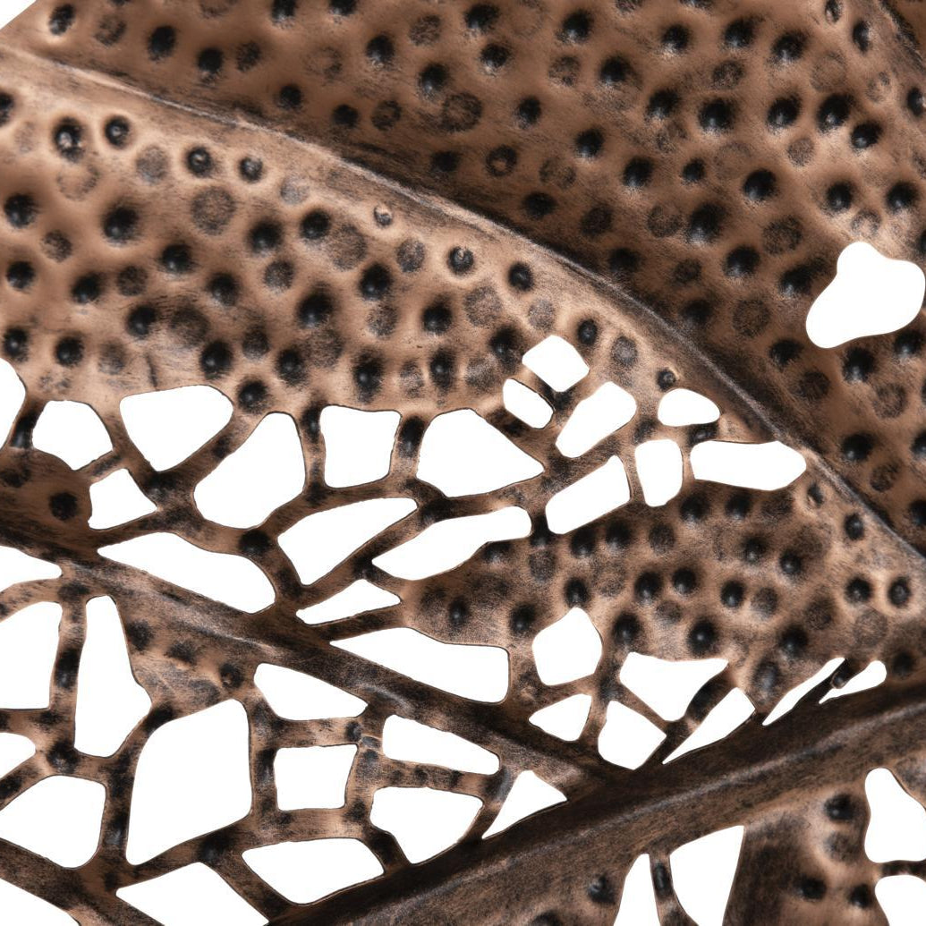 PC - BIRCH LEAF WALL ART, COPPER, SM