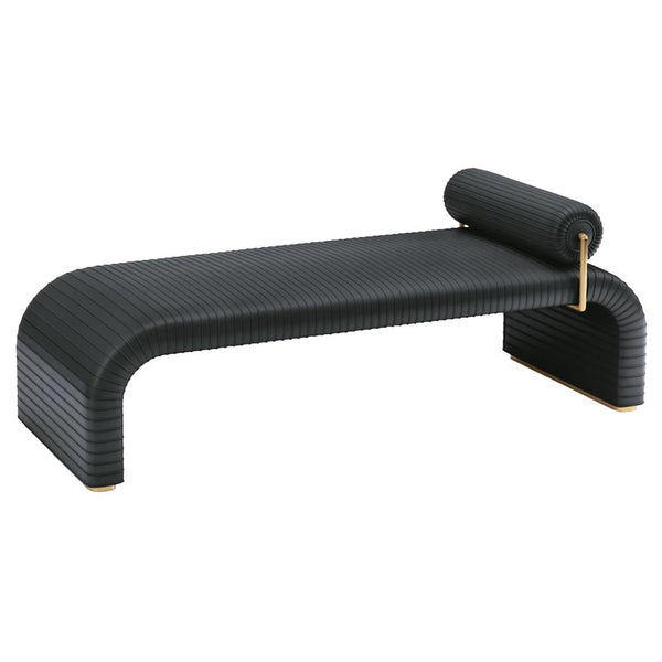 CR - Cade Daybed Graphite Leather Bench