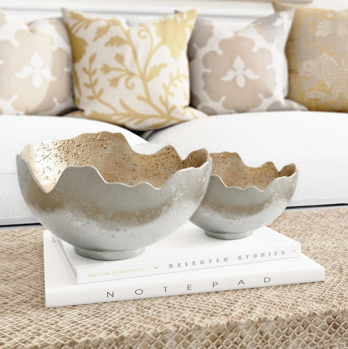 VU - ALORA METAL BOWL S/2