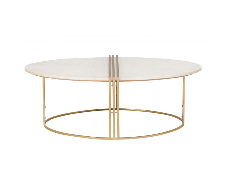 TV - CALEB OVAL MARBLE COCKTAIL TABLE
