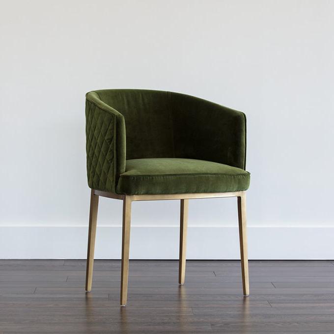 SP - CORNELLA DINING CHAIR IN FOREST GREEN