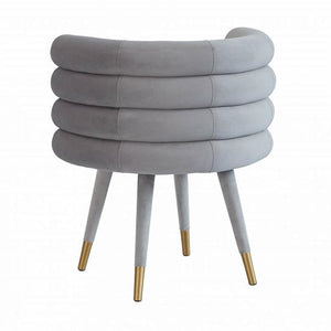 TV - BETTY GREY VELVET DINING CHAIR