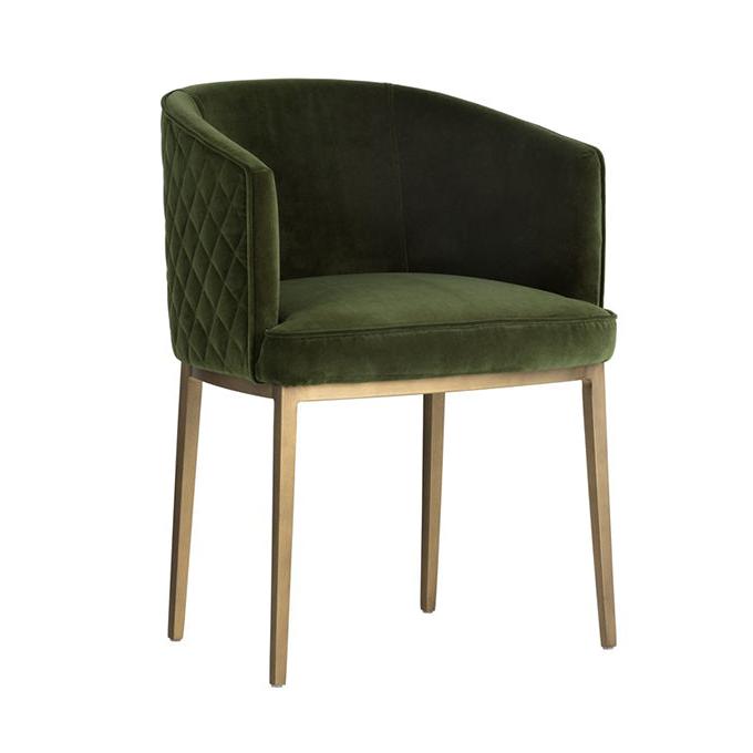 SP - CORNELLA DINING CHAIR IN FOREST GREEN