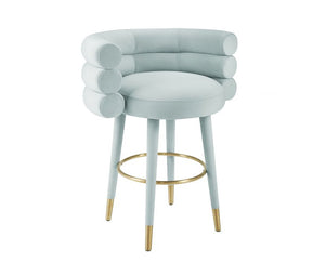 TV - BETTY SEA FOAM GREEN VELVET COUNTER STOOL