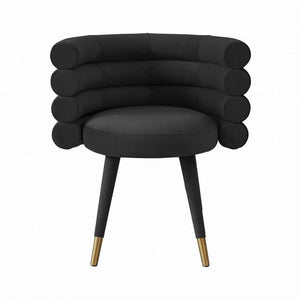 TV- BETTY BLACK VELVET DINING CHAIR