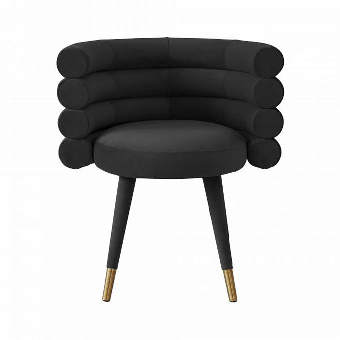 TV- BETTY BLACK VELVET DINING CHAIR