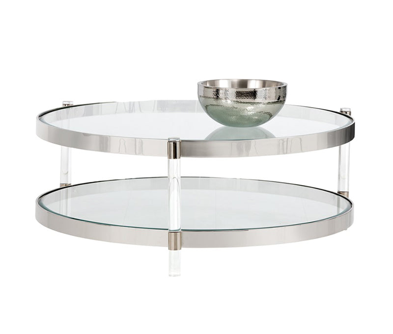 SP - YORK SILVER COFFEE TABLE