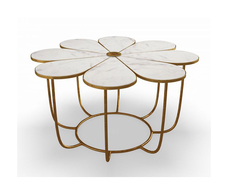 TV - FLOWER MARBLE COCKTAIL TABLE