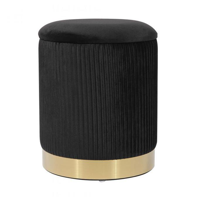 TV - ZOE BLACK OTTOMAN