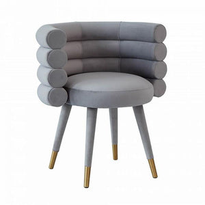 TV - BETTY GREY VELVET DINING CHAIR