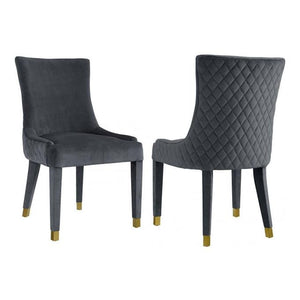 TV - DIAMOND GREY DINING CHAIR S/2