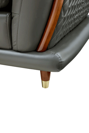 EF - TRANSITIONAL ITALIAN LEATHER SECTIONAL
