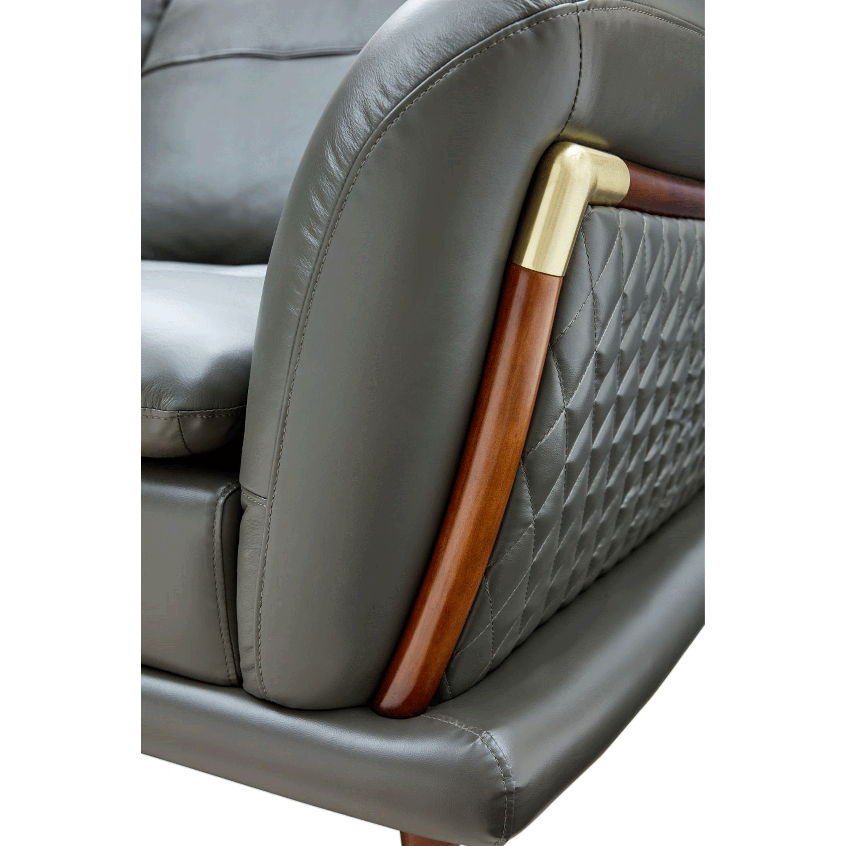 EF - TRANSITIONAL ITALIAN LEATHER SECTIONAL