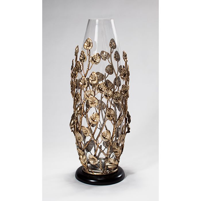 AM - GOLD GLASS VASE