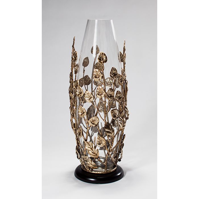 AM - GOLD GLASS VASE