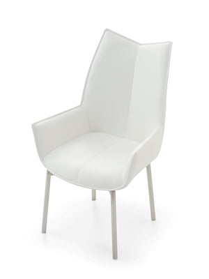 EF - 1218 SWIVEL WHITE DINING CHAIR