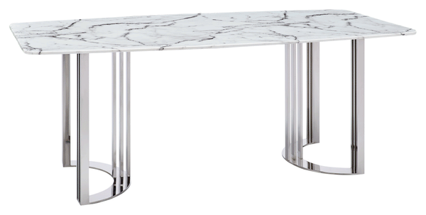 EF - 131 GOLD MARBLE DINING TABLE