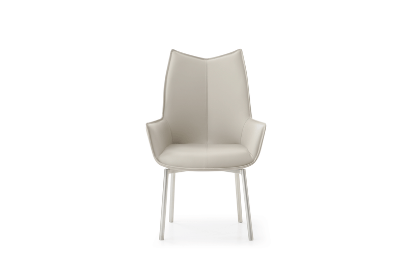 EF - 1218 SWIVEL GREY TAUPE DINING CHAIR