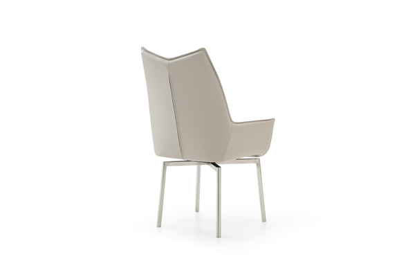 EF - 1218 SWIVEL GREY TAUPE DINING CHAIR