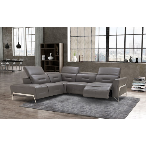 BL - ENZO ITALIAN LEATHER SECTIONAL