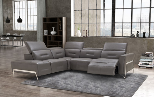 BL - ENZO ITALIAN LEATHER SECTIONAL