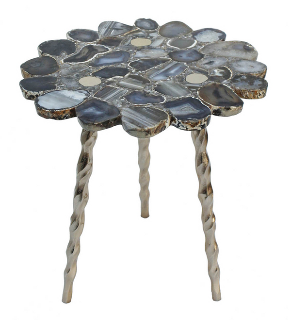 AB - AGATE STONE SIDE TABLE