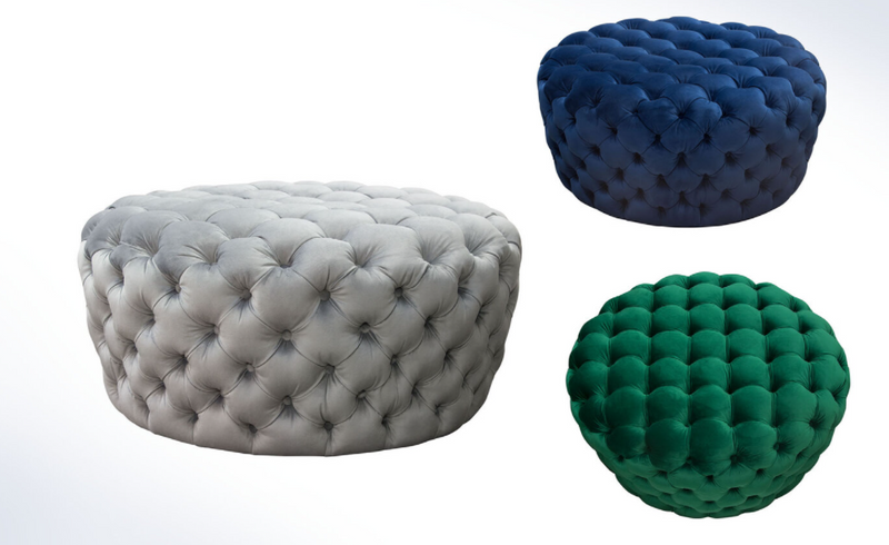 DS - FULLY TUFTED OTTOMAN