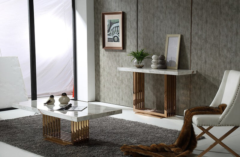 VG - KINGSLEY MODERN MARBLE CONSOLE