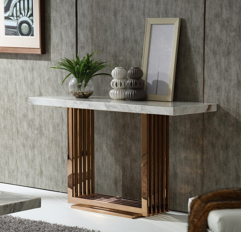 VG - KINGSLEY MODERN MARBLE CONSOLE