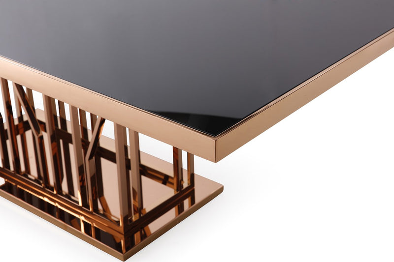 VG - MARSTON MARBLE & ROSEGOLD DINING TABLE