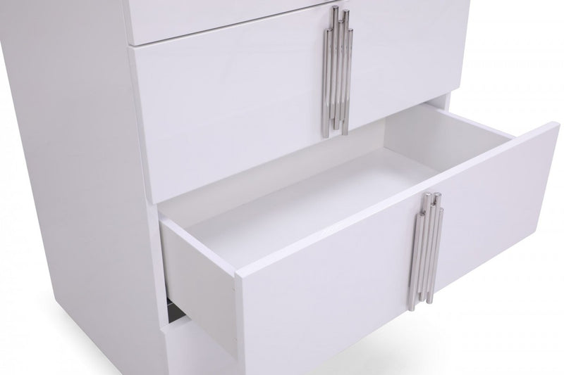 VG - TOKEN GLOSSY WHITE AND STAINLESS STEEL CHEST